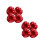 8Pcs Red Metal Apple Tin Boxes Creative Candy Storage Containers 4