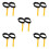 10Pcs Black PP Flipper Tether Straps High Visibility Secure Fin Leash 5