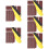5Sets Multi Grit Sandpaper for Wood Metal Brown PU Foam with Hook Loop 10