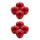 8Pcs Red Metal Apple Tin Boxes Creative Candy Storage Containers 5