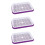 3Pcs Violet Grower Sprouter Trays with Grid Design for Seed Sprouting 8