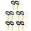 10Pcs Black PP Flipper Tether Straps High Visibility Secure Fin Leash 7