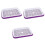 3Pcs Violet Grower Sprouter Trays with Grid Design for Seed Sprouting 3
