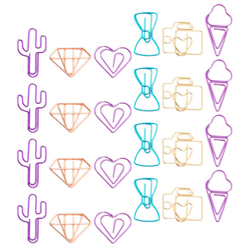180Pièces Trombones Pratiques Multiformes Colorés Pour