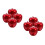 8Pcs Red Metal Apple Tin Boxes Creative Candy Storage Containers 8