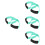 4Pcs Elastic Yoga Resistance Bands Green for Stretching and Exercise 8