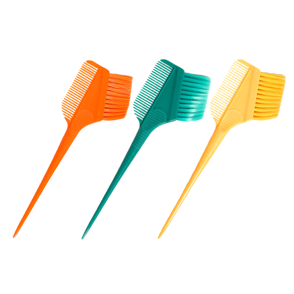 Happyyami 6Pcs Hair Dye Use Hair Coloring Comb Assorted Color Abs+Pp