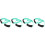 4Pcs Elastic Yoga Resistance Bands Green for Stretching and Exercise 6