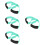 4Pcs Elastic Yoga Resistance Bands Green for Stretching and Exercise 9