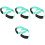 4Pcs Elastic Yoga Resistance Bands Green for Stretching and Exercise 5