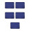 5Pcs Dustproof Protective Case Cover Dark Blue for 8