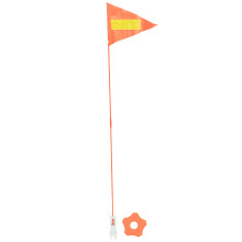 3Sets Advertising Bike Flags Portable Safety Flags with Pole for Bikes