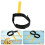 10Pcs Black PP Flipper Tether Straps High Visibility Secure Fin Leash 10