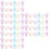 180Pièces Trombones Pratiques Multiformes Colorés Pour 6
