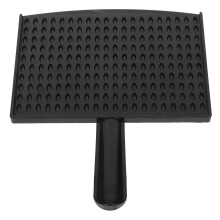 2Pcs Black Plastic Rice Counting Tray Handheld Grain Measurement Board