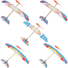 20Pcs Children DIY Orange Glider Planes Ps Material Educational Toy