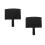 2Pcs Black Plastic Rice Counting Tray Handheld Grain Measurement Board 10