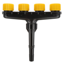 2Pcs Yellow Hose Nozzle for Garden Irrigation Durable Water Spray Tool