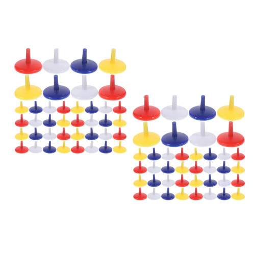 100Pièces Marqueurs De Position Rond Golf Colorés Variés 2