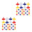 100Pièces Marqueurs De Position Rond Golf Colorés Variés 5