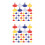100Pièces Marqueurs De Position Rond Golf Colorés Variés 7