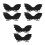 6Set Da Pipistrello in Eva Nero Per Bambini Feste E Halloween 8