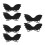 6Set Da Pipistrello in Eva Nero Per Bambini Feste E Halloween 4