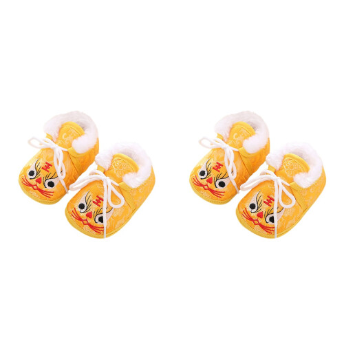 2Paia Scarpe Calde Casual Ricamate E 1