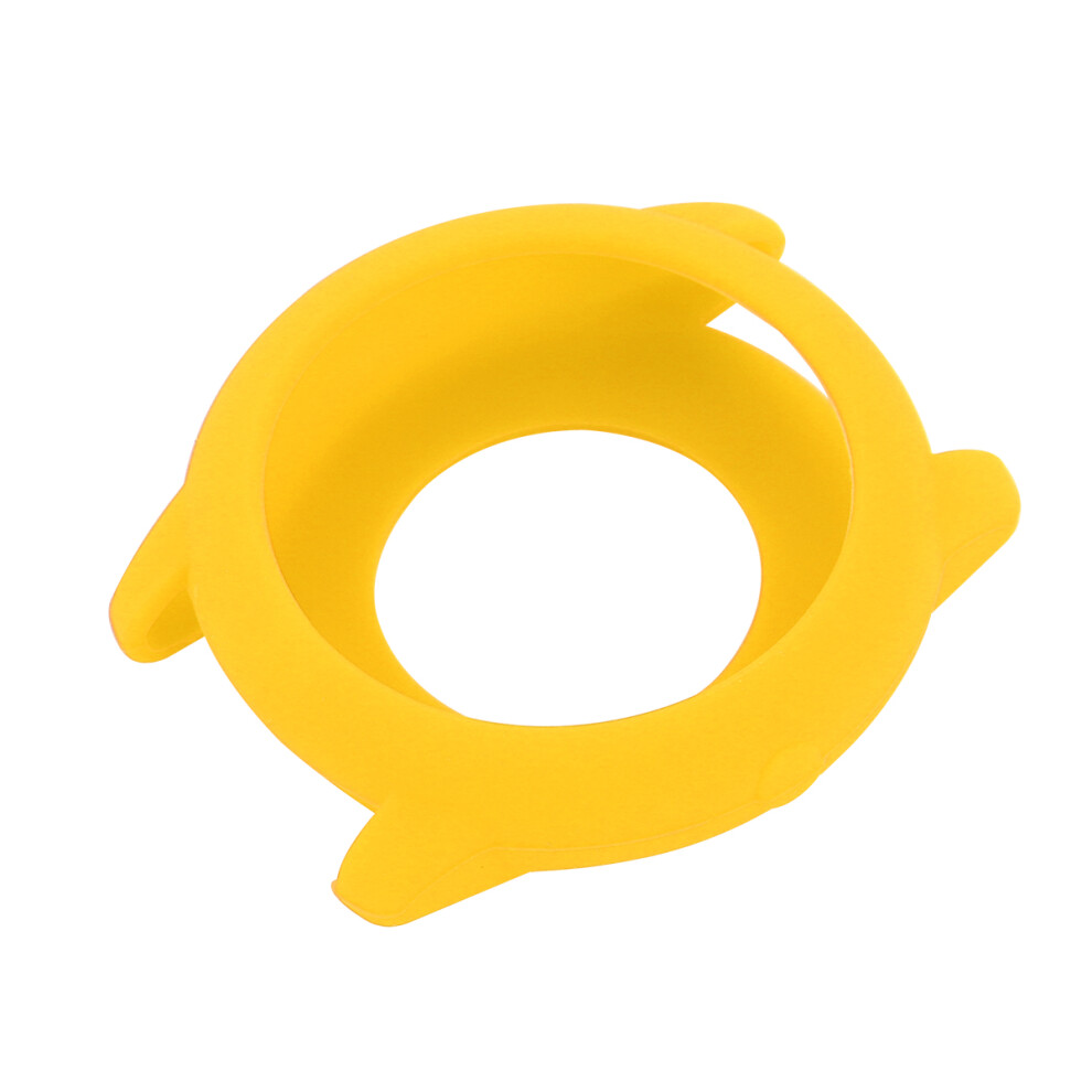 2Pcs Silicone Watch Shell Protective Frame Cover Yellow 3591263123225