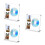3Pz Porta Cd Display Acrilico Multifunzione Trasparente Per Desktop 3