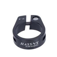 Bike Seat Clamp MTB Seat Post Clamp, Saddle Clamp, Aluminium Seatpost Bolt, 31.8mm/34.9mm, Black