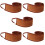 5Pcs Compact Brown Back Applicator for Even Tanning and Skincare 9