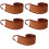 5Pcs Compact Brown Back Applicator for Even Tanning and Skincare 8