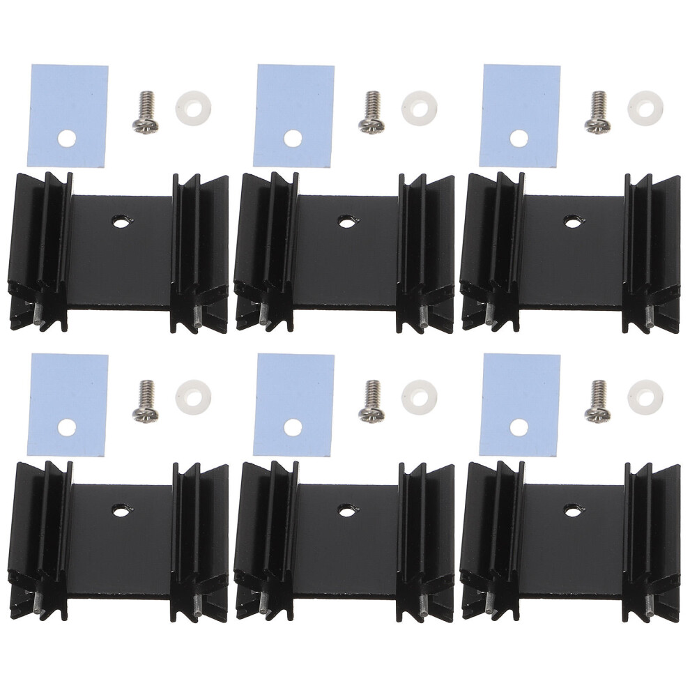 2Sets Aluminum Heat Sink Metal Heat Dissipation Cooler Fin 3591631509545