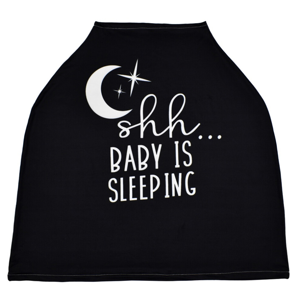 2Pcs Infant Stroller Cover Breathable Baby Nursing Scarf Black Vaguelly