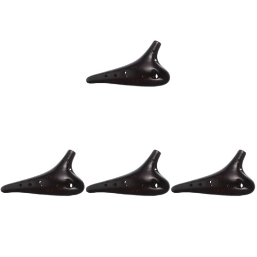 4Sets Portable 12 Hole Ceramic Ocarina Assorted Colors for Beginners 1