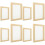 8Pcs DIY Wooden Paper Making Loop Beige Mesh Frame for Handmade Paper 7