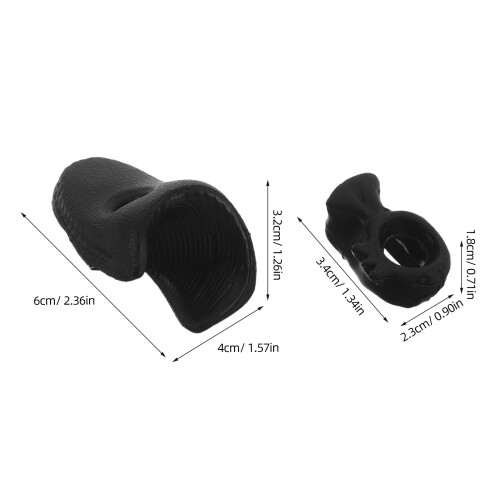 1Set Violin Bow Straightener Black Rubber Bow Alignment Assist Tool 1