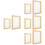 8Pcs DIY Wooden Paper Making Loop Beige Mesh Frame for Handmade Paper 8