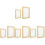 8Pcs DIY Wooden Paper Making Loop Beige Mesh Frame for Handmade Paper 4