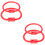 4Pcs Red Plastic Cow Nose Rings Easy Install Smooth Cattle Accessories 8