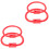 4Pcs Red Plastic Cow Nose Rings Easy Install Smooth Cattle Accessories 5