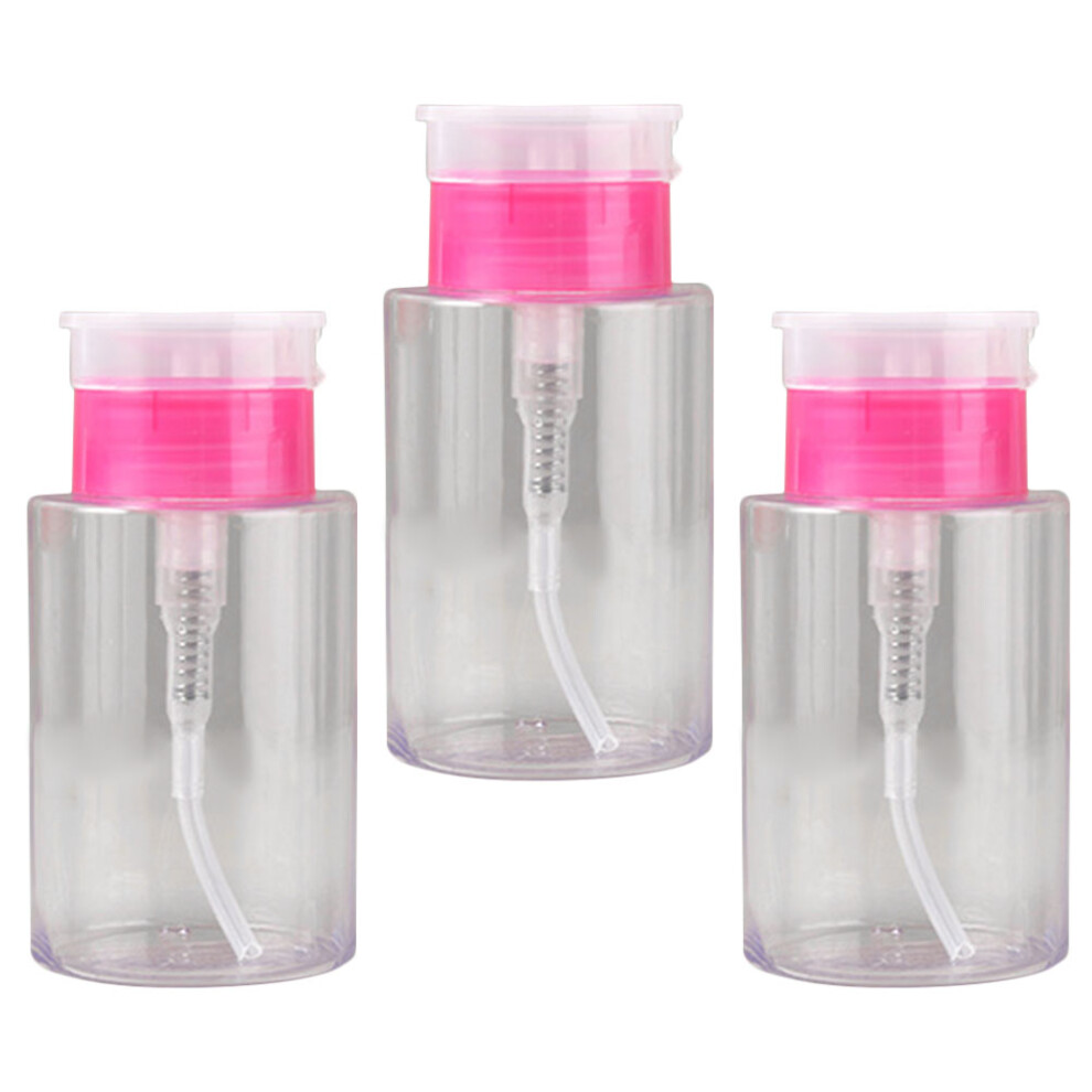 Vaguelly 12Pcs Compact Rosy Empty Pump Bottles For Nail Art And Liquid Storage