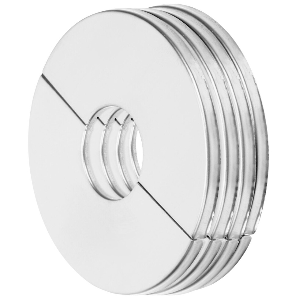 12Pcs Durable Silver Stainless Steel Wall Plumbing Flange Cover Plates 3591495190903