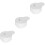 3Pcs Safety Relief Valves for Pressure Cooker Home Use White Plastic 6