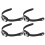 20Pcs Sturdy Black PP Roller Skate Buckle Straps Adjustable Fixing 1