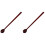 2Pcs Wood Drum Mallets Brown Temple Block Sticks for Percussion Use 9