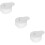 3Pcs Safety Relief Valves for Pressure Cooker Home Use White Plastic 10