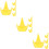 12Pcs Yellow Ceramic Instrument Holders Ocarina Brackets Stable 9