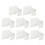 16Pcs Iron Window Blind Brackets White Versatile Curtain Hardware 2